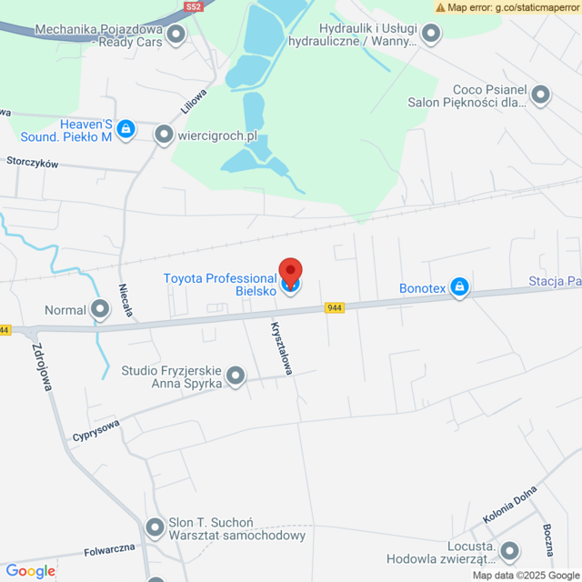 Lokalizacja Toyota Professional Bielsko